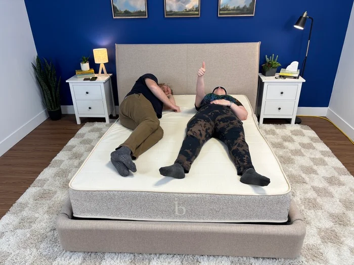 testing for motion isolation with partner movement on the birch natural mattress