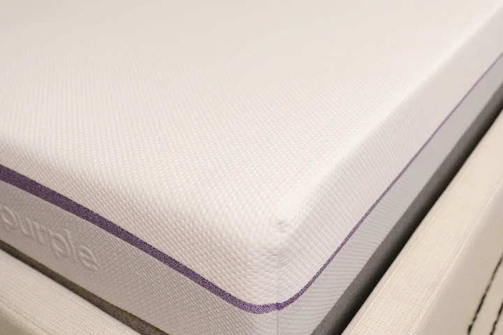 a corner view of the Purple Original mattress