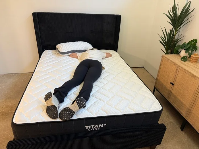 Stomach sleeping on the Titan Plus Core mattress