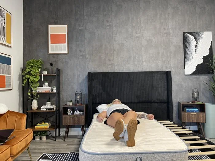 Back-sleeping on a Birch Kids Mattress