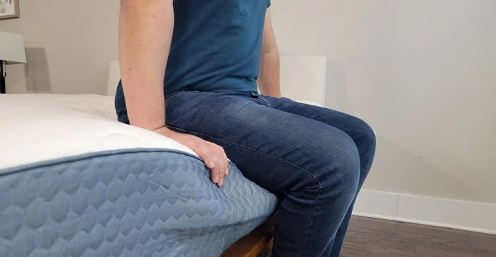 A man sits near the edge of the Molecule Hybrid A man sits near the edge of the Molecule Hybrid