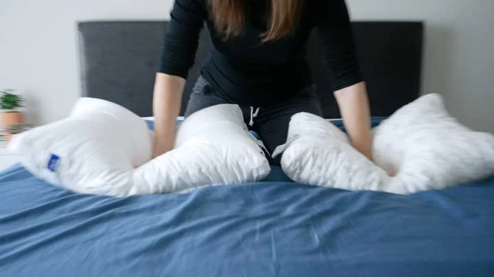 Casper is soft and fluffy while MyPillow has supportive foam pieces