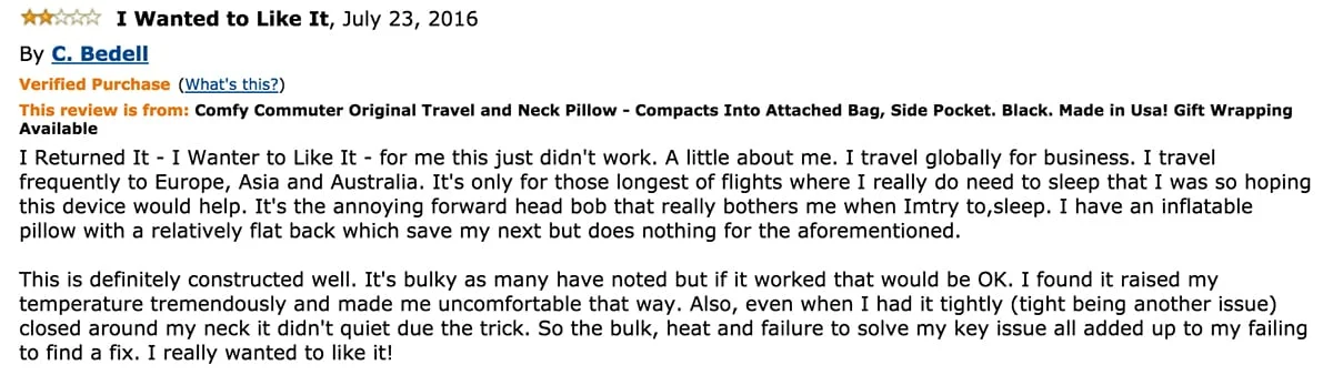 comfycommuteroriginalpillowreviewheat