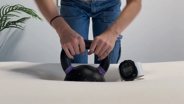 Response test on a Boring Hybrid Mattress