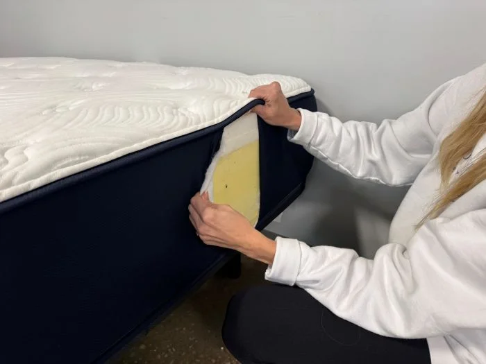 Exposed layers of the Big Fig Classic Mattress
