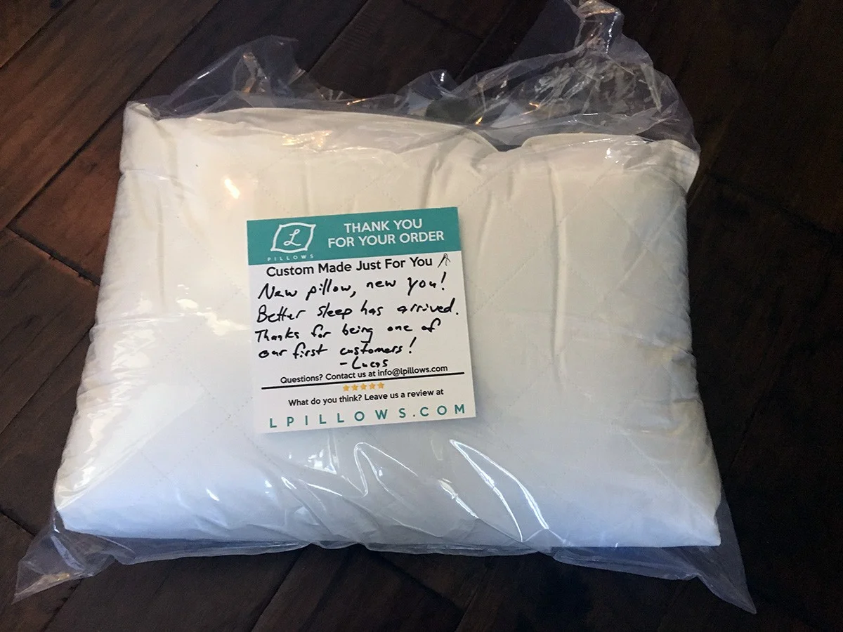 L Pillow Review - A Customizable Down Alternative L Pillow Review Package