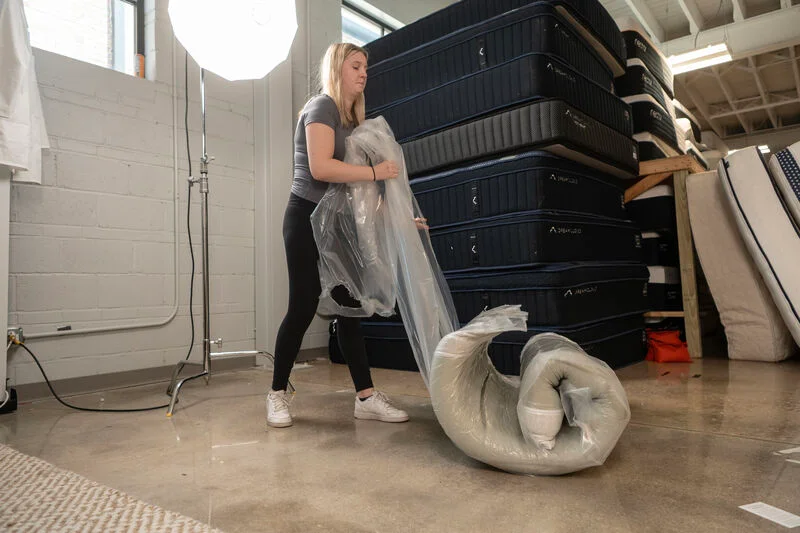 Unboxing the Tuft and Needle Original mattress