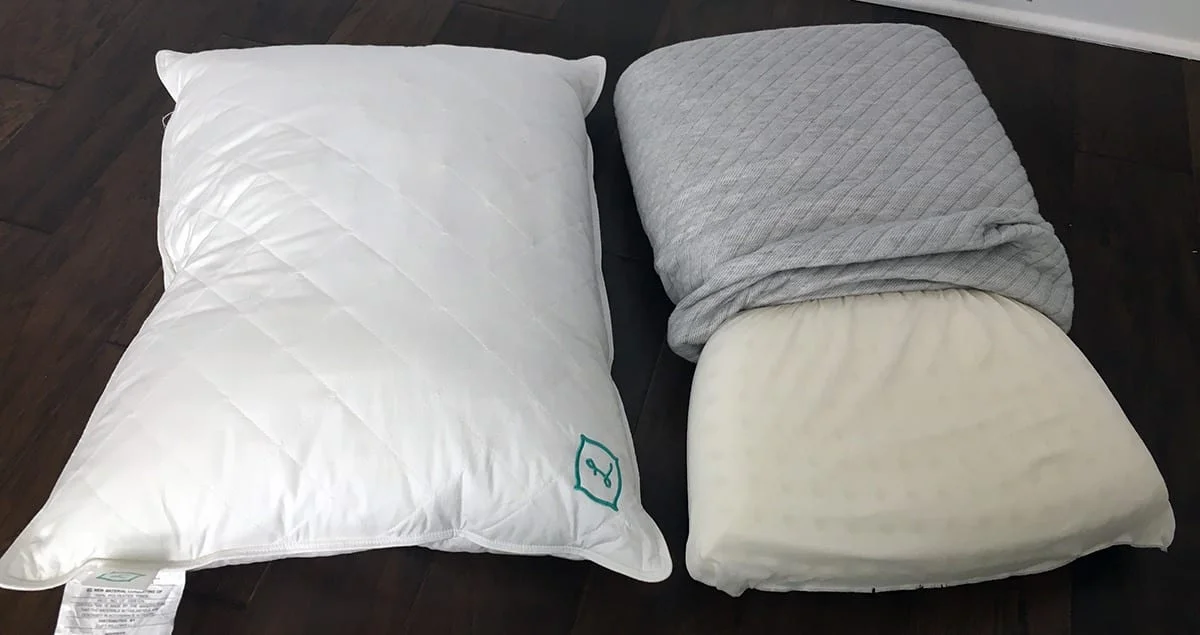 L Pillow vs Leesa Pillow Comparison Filling