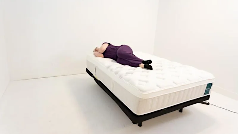 Side sleeping on the Leesa Sapira Chill Mattress