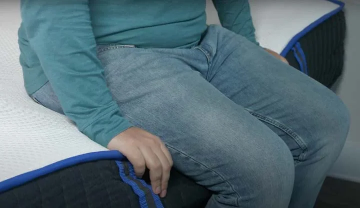 A man sits near the edge of the Nectar Classic Hybrid A man sits near the edge of the Nectar Classic Hybrid